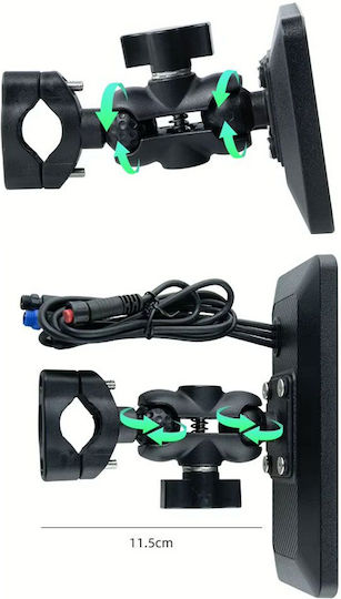 Οθόνη Πλοήγησης Digital Iq 6 3" Tpms Αδιάβροχη Ipx7 Apple Carplay Android Auto