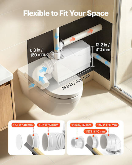 Vevor Ηλεκτρική Αντλία Επιφάνειας 800W