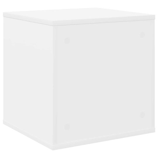 vidaXL Vinyl Album Box White 37 x 36,5 x 38 cm