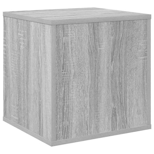 Vidaxl Кутия Албум за Винили Сив Sonoma 37 X 36,5 X 38 См