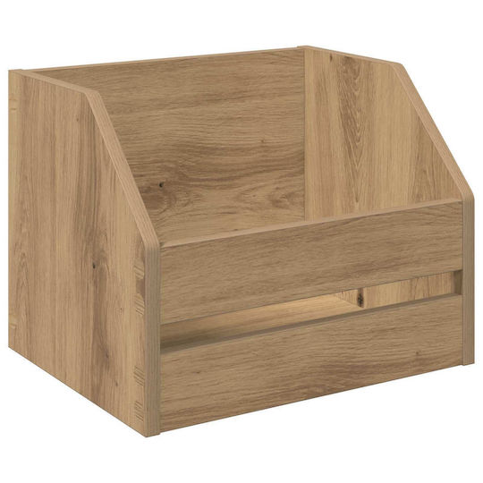 vidaXL Vinyl Album Box 2 pcs Artisan Oak 38 x 30 x 29 cm