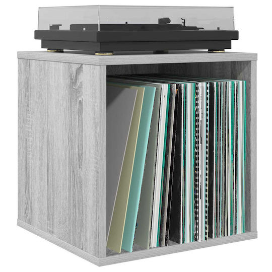 vidaXL Vinyl Record Album Box 2 pcs Grey Sonoma 37 x 36,5 x 38 cm
