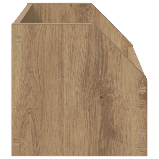 Vidaxl Кутия за албуми за винил Artisan Дъб 38 x 30 x 29 см