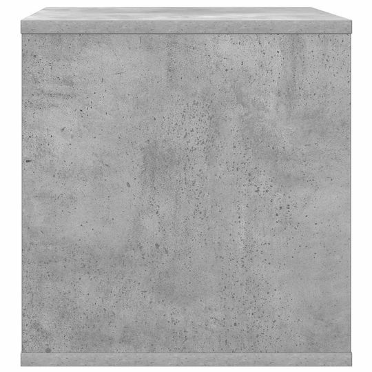 Vidaxl Кутия за Албуми за Винили в Сив Цвят Бетон 37 x 36,5 x 38 См