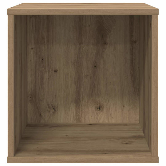 vidaXL Vinyl Record Album Box 2 pcs Artisan Oak 37 x 36.5 x 38 cm