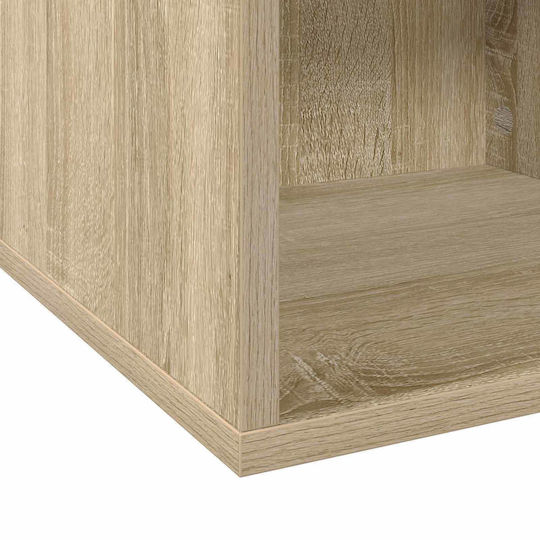 vidaXL Vinyl Record Album Box 2 Pcs Sonoma Oak 37 x 36,5 x 38 cm