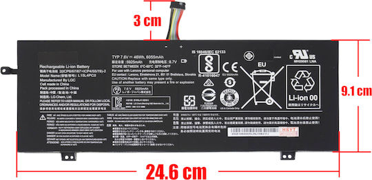 Съвместима Батерия за Lenovo IdeaPad Lenovo Ideapad 710s-13isk 80sw 710s-13ikb 80vq 710s-13ikb Plus 80w3 710s-13isk Plus 80vu V730-13 81av с 6055mAh