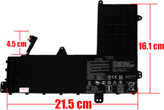Съвместима Батерия за Asus VivoBook / EeeBook Asus Vivobook E502 E502na E502ma L502ma E502sa с 4240mAh