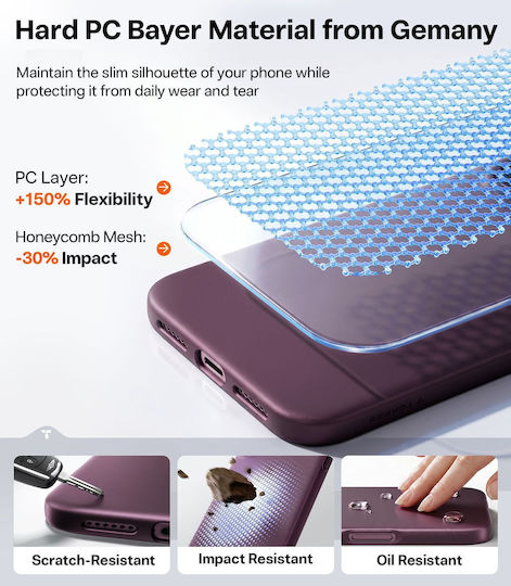 Torras Originfit Magsafe Lila Handyhülle Für Iphone 18 Pro Max/17 Pro Max