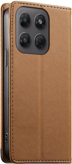 Motorola Edge 70 Fusion 5g Case Dierfeng Strong Magnetic Leather Wallet Brown
