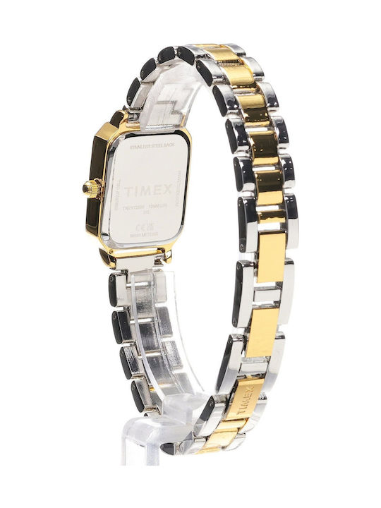 Timex Дамски Часовник 21mm Кварцов с Златна Стоманена Браслета Timex Дамски Часовник 21mm Кварцов с Златна Стоманена Браслета