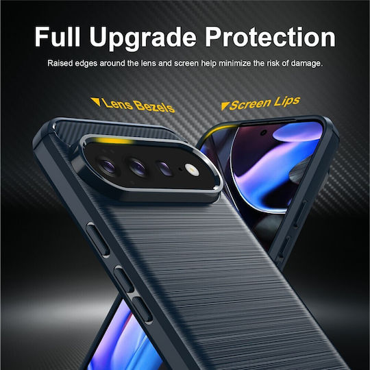 Case Google Pixel 11 Pro Xl Techsuit Carbon Silicone Blue