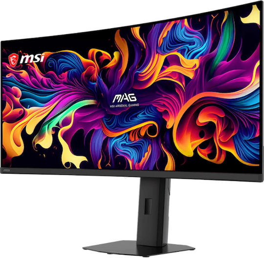 MSI MAG 341CQP X28 Ултраширок QD-OLED HDR Извит Gaming Монитор 34.18" QHD 3440x1440 280Hz с Време на реакция 0.03ms GTG