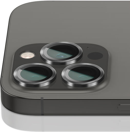 Zanaé Handy-Kameraschutz für iPhone 13 Pro / 13 Pro Max aus gehärtetem Glas Schwarz