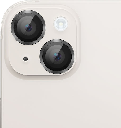 Zanaé Protecție Cameră iPhone 14 14 Plus Sticlă Temperată Aluminiu Negru