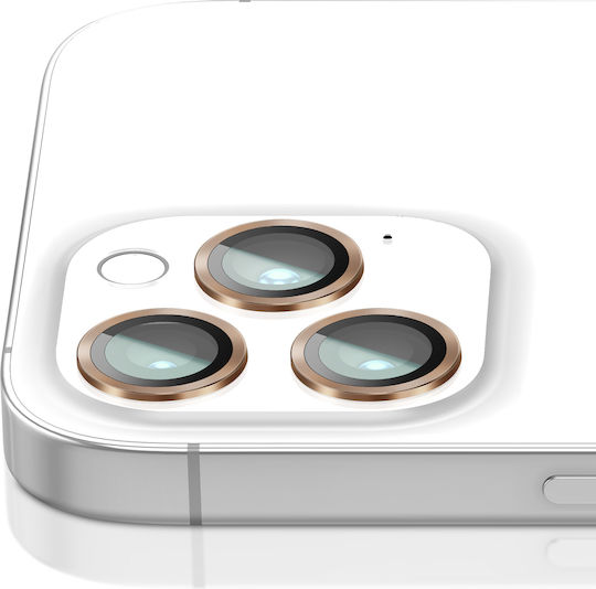 Zanaé Protecție Cameră iPhone 12 Pro din Sticlă Temperată și Aluminiu Auriu
