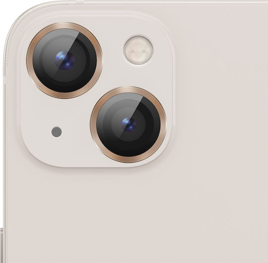 Zanaé Protecție Cameră iPhone 13 13 Mini Sticlă Temperată Aluminiu Auriu