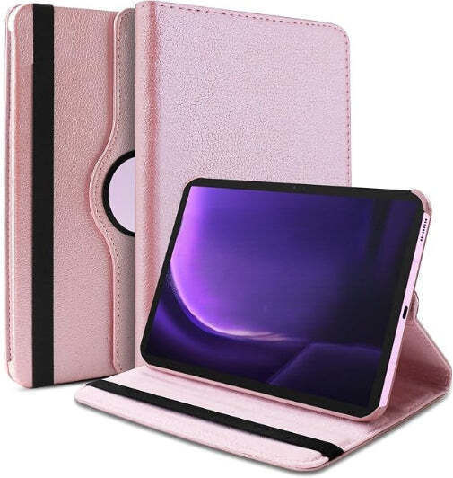 Smart Case 360° Rotating Stand Book Cover Samsung Galaxy Tab S7 S8 Rose Gold