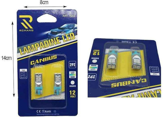 Rchang Lămpă Auto T10 Canbus LED 6500K Alb Rece 12V