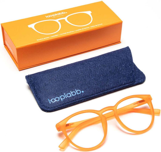 Looplabb Lesebrillen +2.00 in Orange Farbe