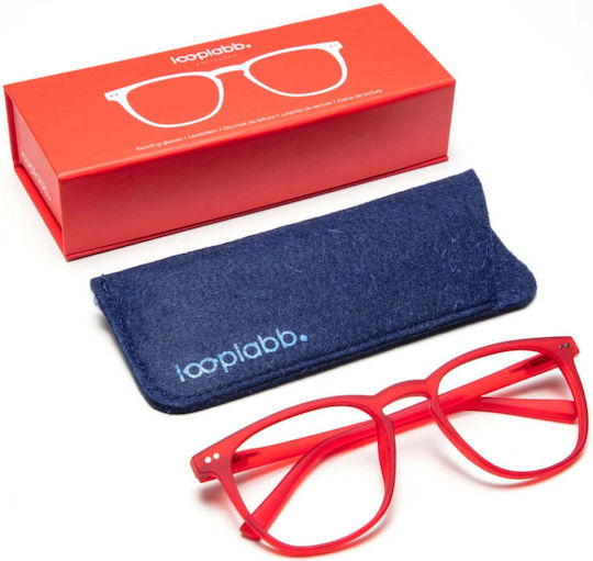 Looplabb Ochelari de Citit +1.00 în Culoare Roșie