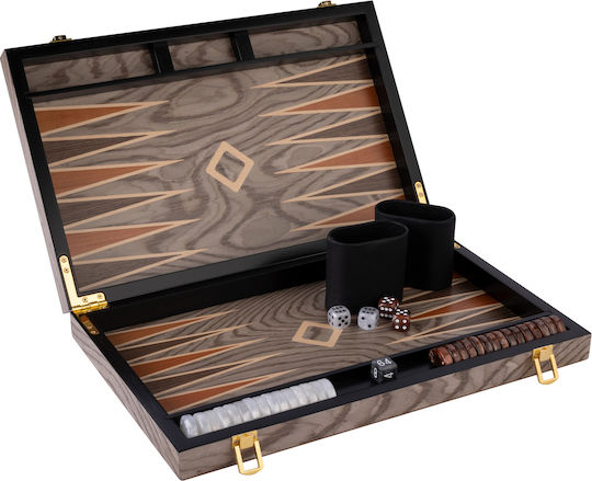 Engelhart Wooden Backgammon with Pawns 45.5x52cm