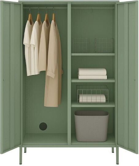 Doppelflügeliger Außenschrank Farbe Metallisch 90x55x190cm