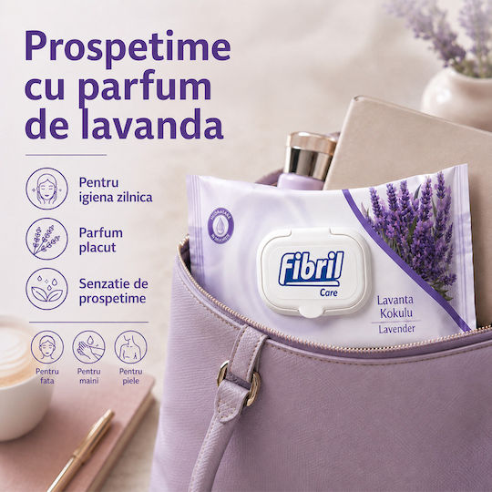 Fibril Șervețele Umede Bebe Fără Alcool și Parabeni 120 Bucăți