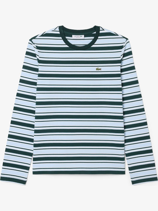 Tricou Sport Dama Cu Dungi Albastru Deschis