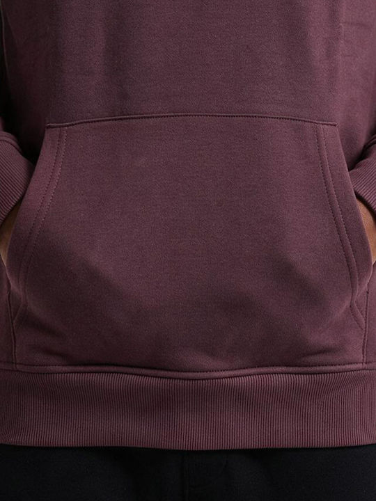 Sweatshirt With Brown Hood 225MHO-501-0B9