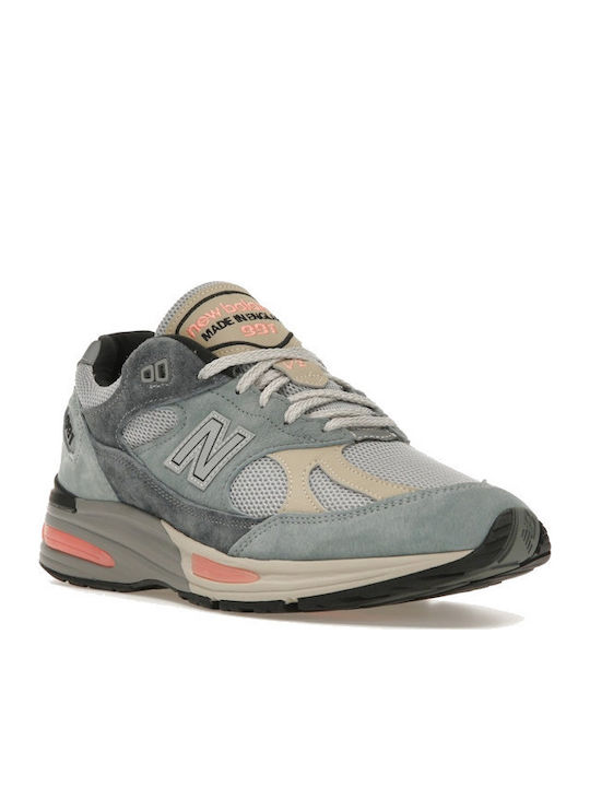 New Balance 991 Сникърси Сребърни Сини Турбуленции