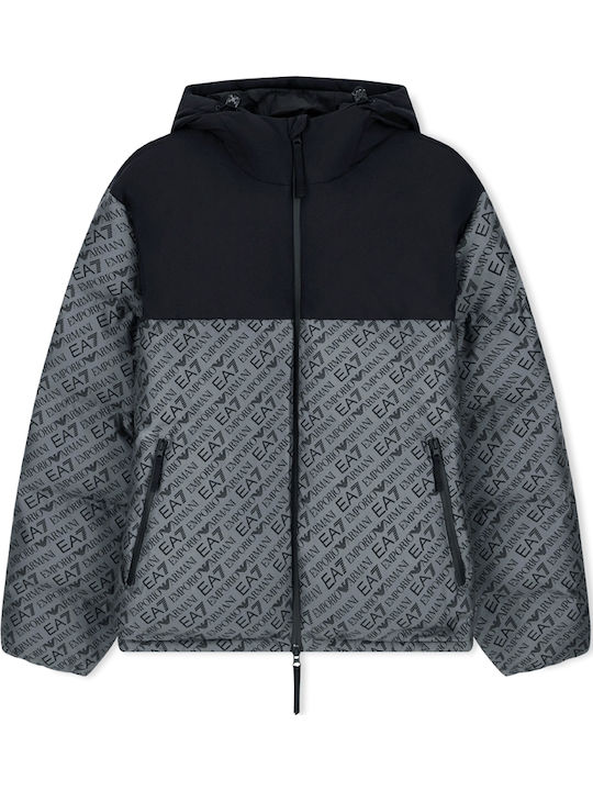 Winter Puffer Jacket Charcoal-Black