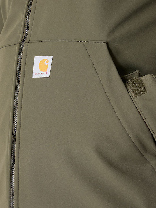 Winter Jacket Softshell Waterproof and Windproof Moss