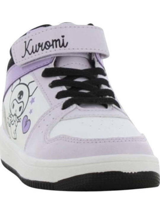 Kinder Sneaker Hoch Anatomisch mit Bügel- und Schleifenverschluss Weiß