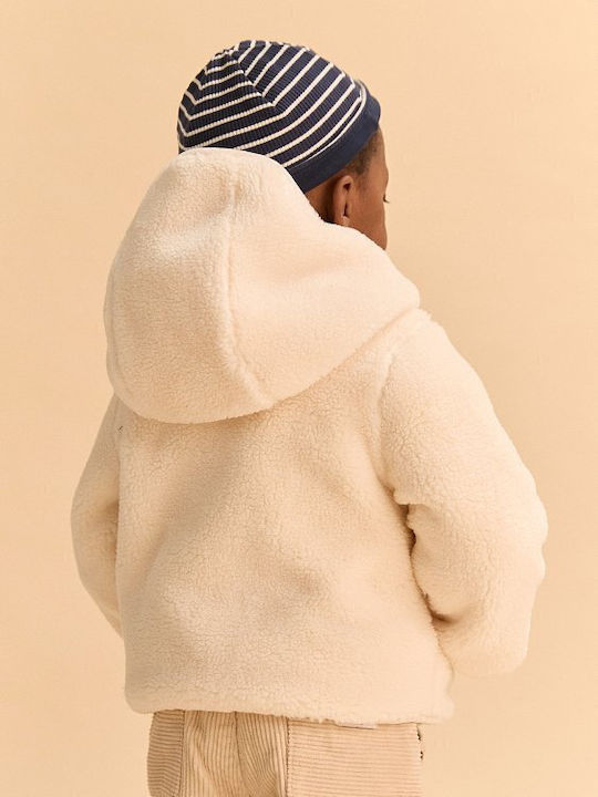 Kids Casual Short Jacket with Hood Blue