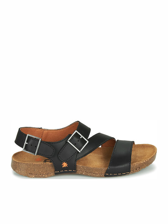 Damen Flache Sandalen Schwarz