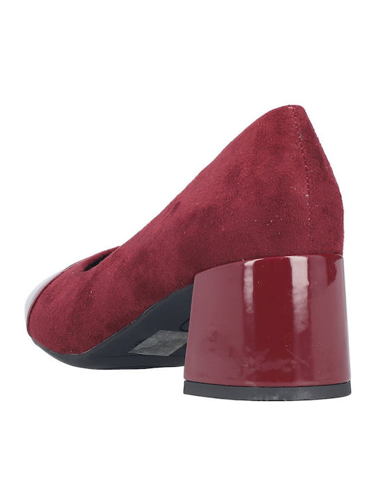 Pumps Mit Mittelhohem Burgundischem Absatz
