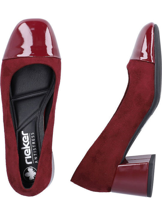 Pumps Mit Mittelhohem Burgundischem Absatz