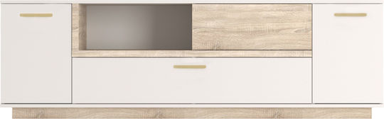 Norda Cream Living Room TV Unit M187xW40xH58.4cm