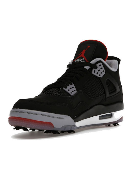Air  4 Retro Pantofi Sport Golf Pentru Bărbați Negri