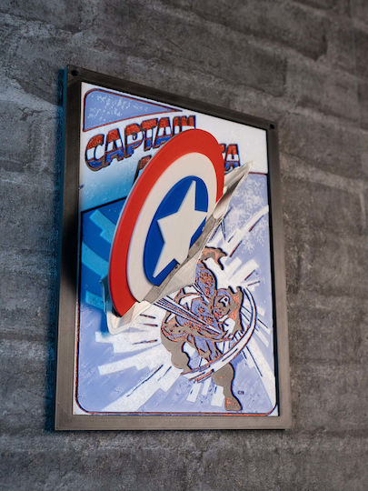 Captain America 3d Κάδρο Fan Art Captain America 3d Κάδρο Fan Art