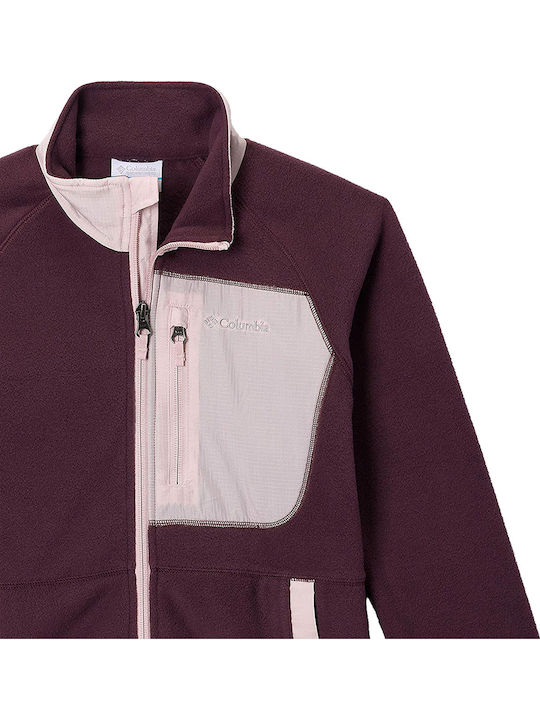 Kinder-Strickjacke Vlies Braun Fast Trek