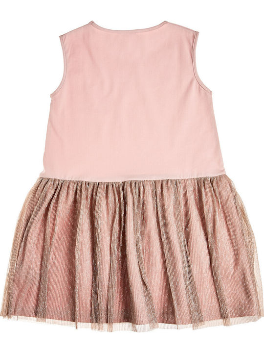Mädchenkleid Tüll Grau