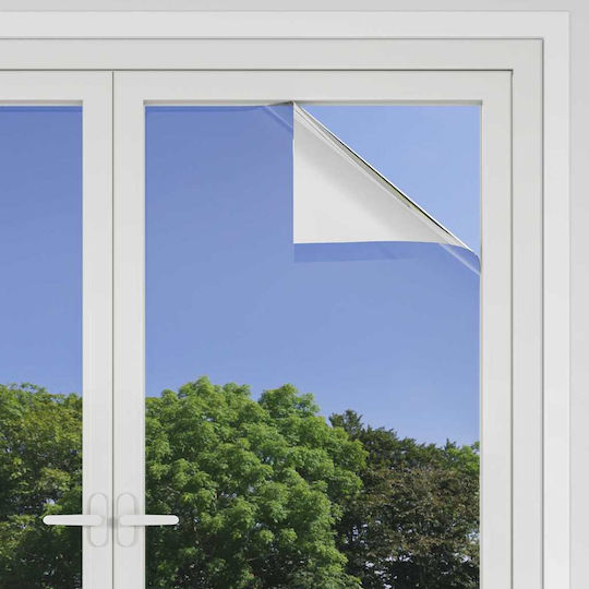 Static Reflective Window Film Silver 45 x 1000 cm PVC 3394727 Silver