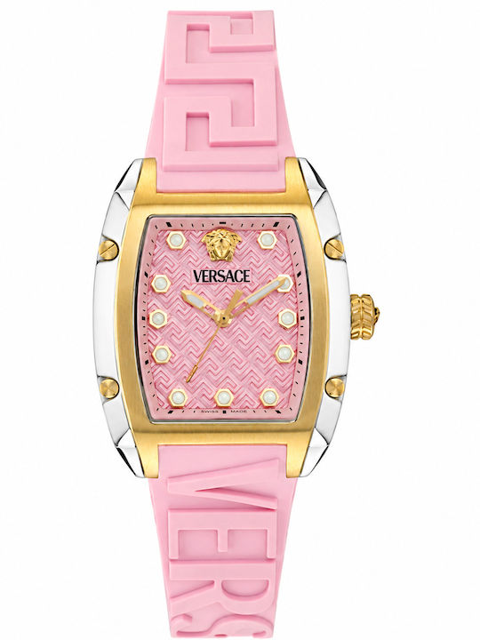 Versace Watch with Rubber Strap Versace Watch with Rubber Strap