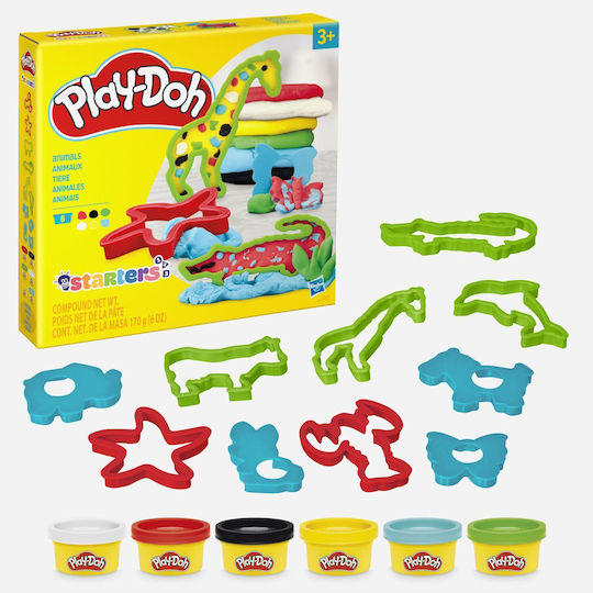 Hasbro Play-Doh Set de Aluat de modelare Plasticină cu 6 Culori pentru 3+ Ani