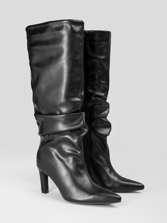 Damenstiefel mit Hochabsatz Schwarz