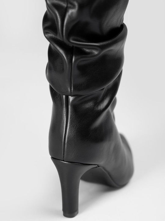 Damenstiefel mit Hochabsatz Schwarz