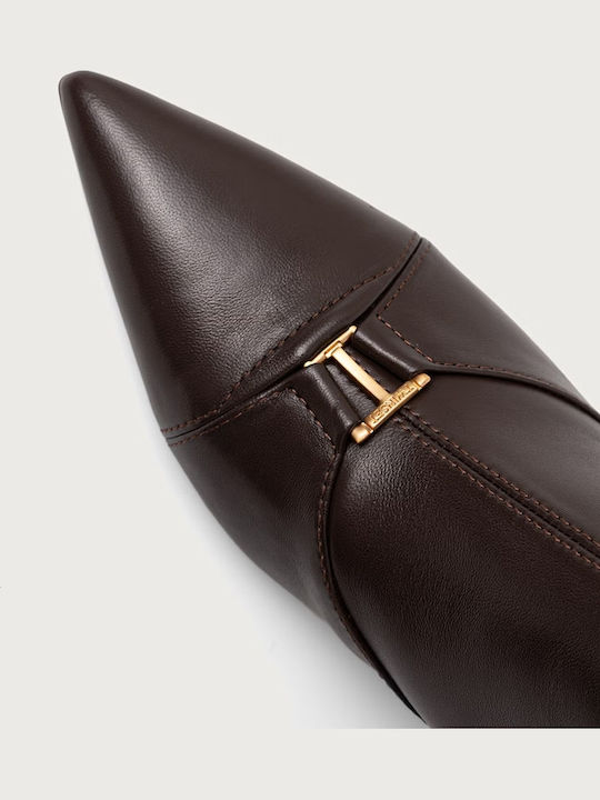 Leather Women's Brown Boots