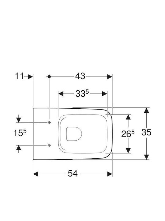 Geberit Square Λεκάνη Κρεμαστή με Κάλυμμα Soft Close Λευκή 4022009327748 Geberit Square Λεκάνη Κρεμαστή με Κάλυμμα Soft Close Λευκή 4022009327748